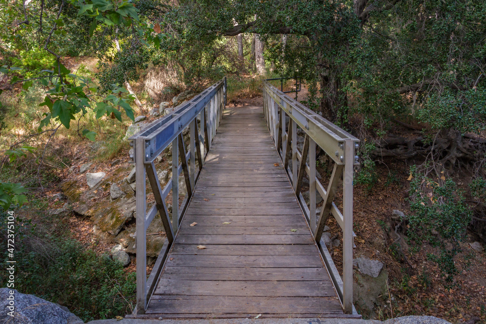 A Bridge Crosses a Dry River in Southern California