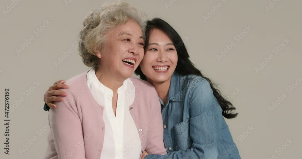 Happy mother and daughter,4K Happy mother and daughter,4K
