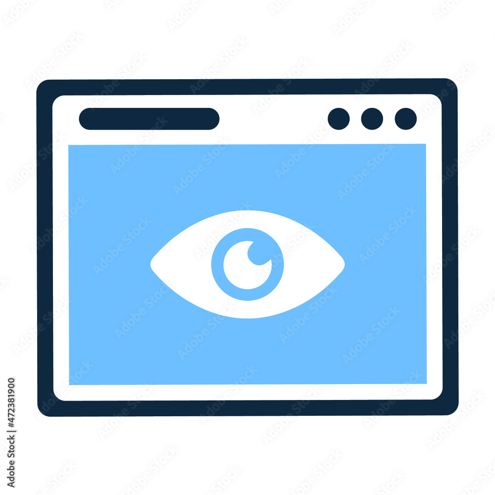 Browser, eye, page, view, web, website icon. Editable vector graphics. Browser, eye, page, view, web, website icon. Editable vector graphics.