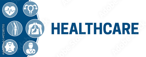Healthcare Banner Background Illustration with Gynecology, Endocrinology, Cardiology, Orthopedics and Internist Doctor Icons