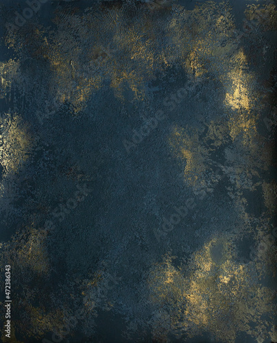 Old grange blue gold background texture