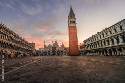 Piazza San Marco (Saint Mark square) in Venezia, Veneto, Italy. © Jorge Argazkiak