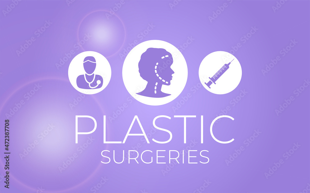 Purple Plastic Surgeries Background Illustration Banner Purple Plastic Surgeries Background Illustration Banner