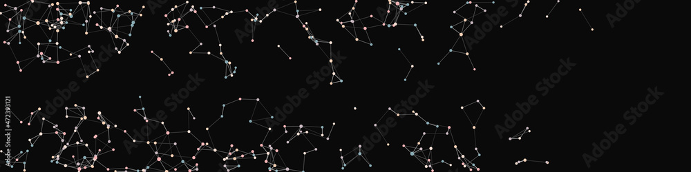 Fototapeta premium Abstract Low Polygon Mesh color Generative Art background illustration