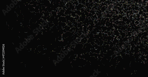 Abstract Low Polygon Mesh color Generative Art background illustration