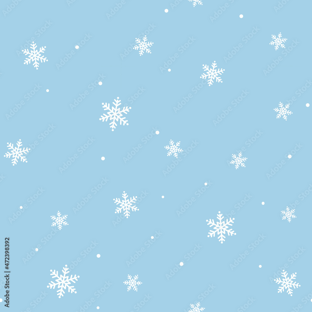 Christmas and New Years pattern. Bright stars and snowflakes . Paper, fabrics, wallpapers, backgrounds.