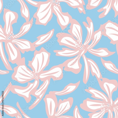 Floral Seamless Pattern Background