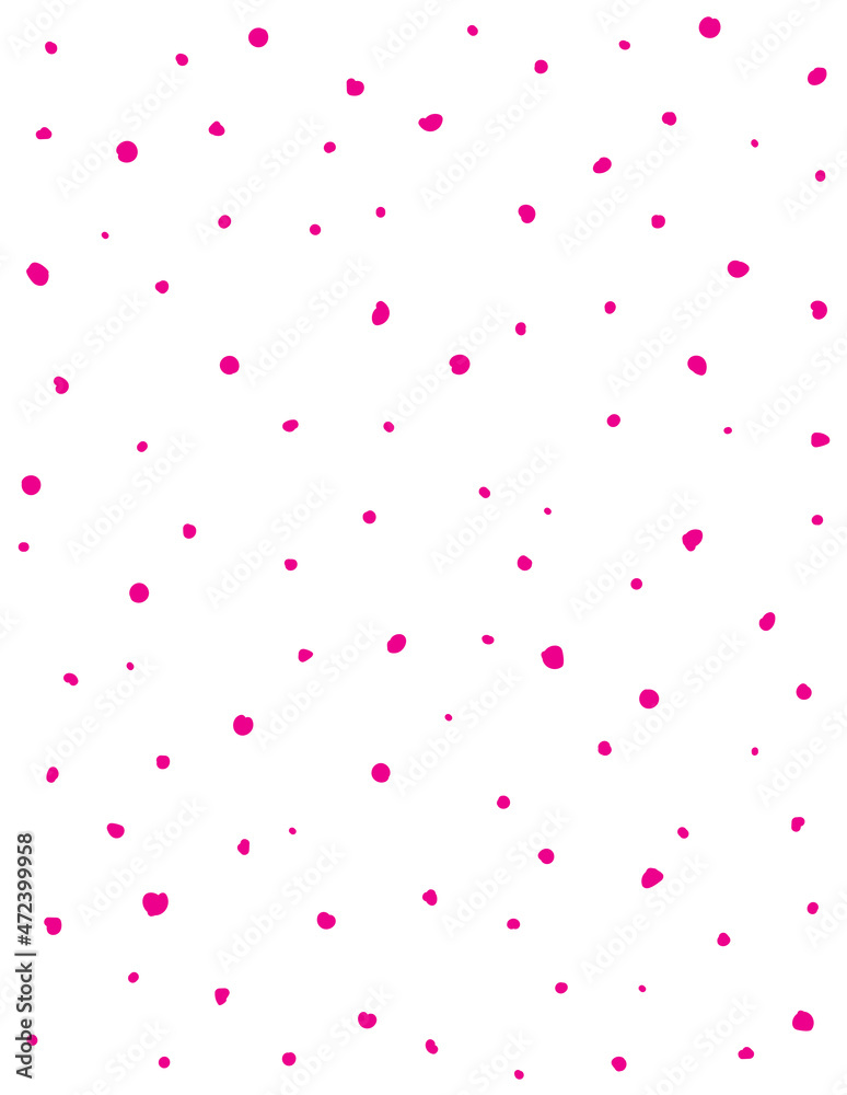 Dots seamless pattern. Vector drawing