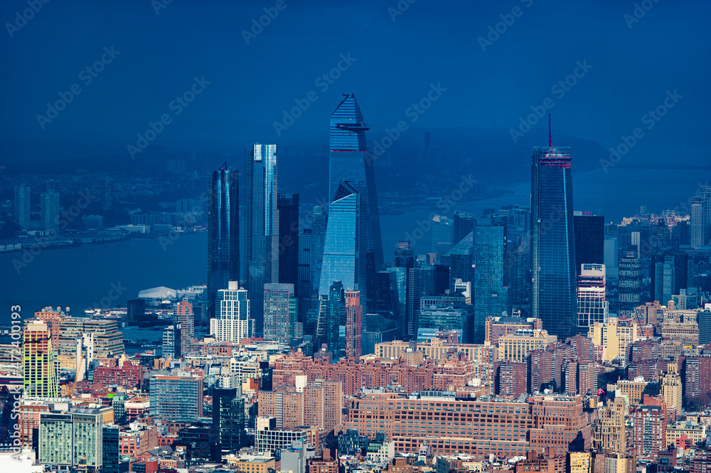 Fototapeta premium New York aerial view, skyline and skyscrapes