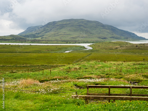 Scenic landscape in Skalholt, Hvita valley, Iceland