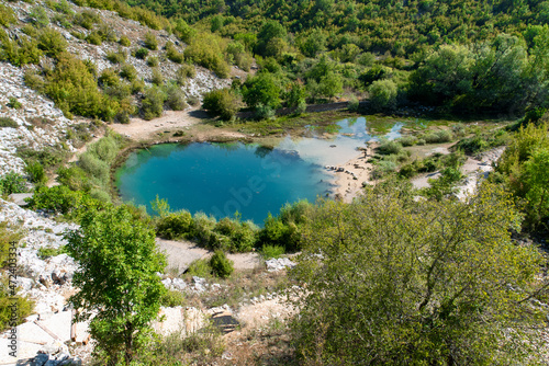 Spring of the River Cetina near the foothills of the Dinara Mountain in Croatia