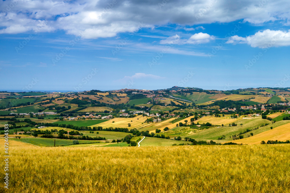 Rural landscape near Santa Maria Nuova and Osimo, Marche, Italy Rural landscape near Santa Maria Nuova and Osimo, Marche, Italy