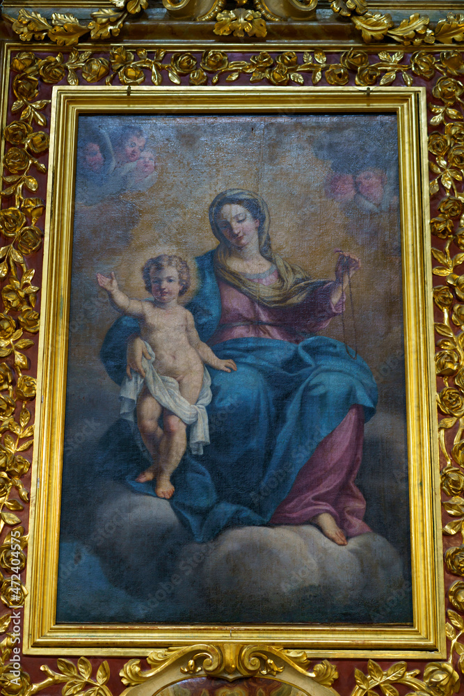 Osimo, interior of San Giuseppe da Copertino church