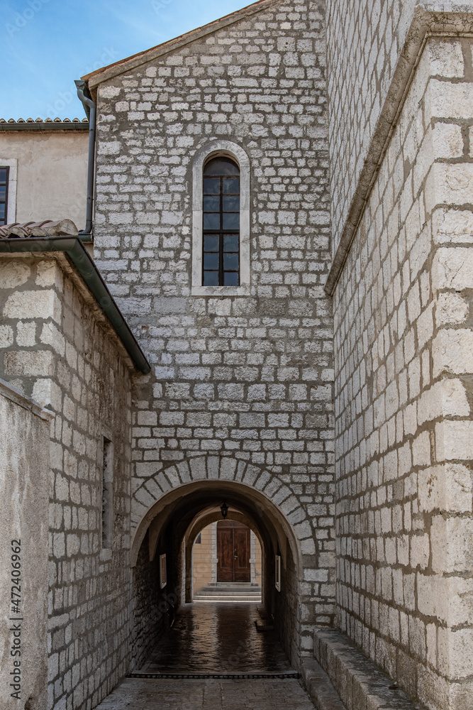 Fototapeta premium The ancient architecture in town Krk