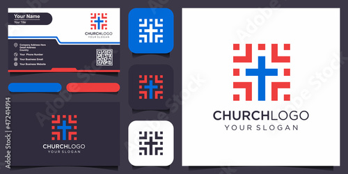 clean church cross sign for a modern church sign.