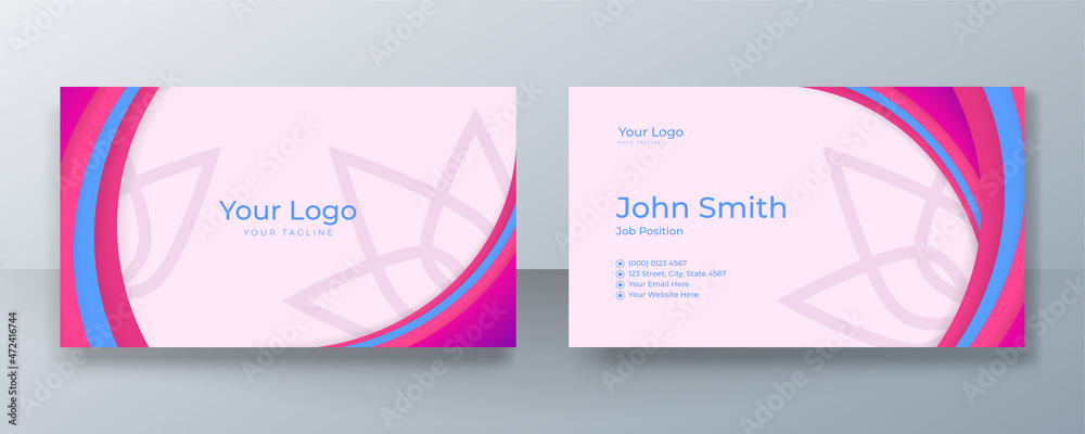 Modern clean business card design. Creative and clean business corporate card template.