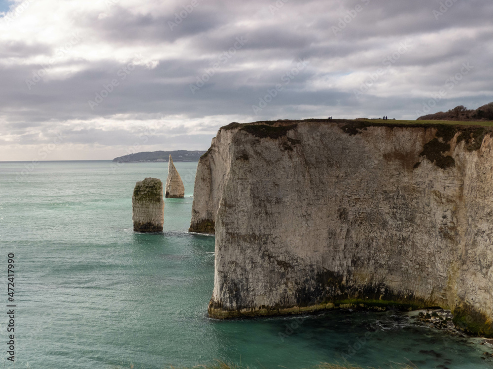 the pinnacles Ballard Down Isle of Purbeck Dorset England