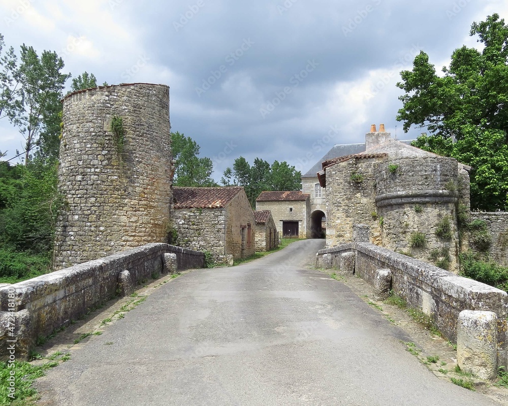 Benedictine abbey of Saint Junien in Nouaille Maupertuis France