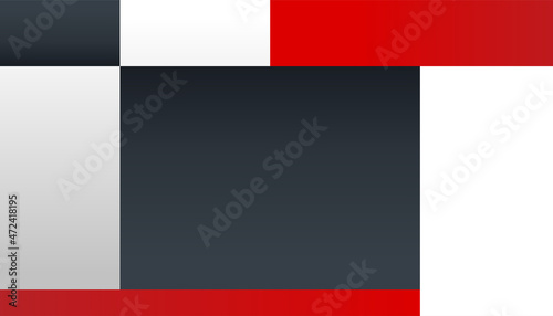 White, red and black abstract background