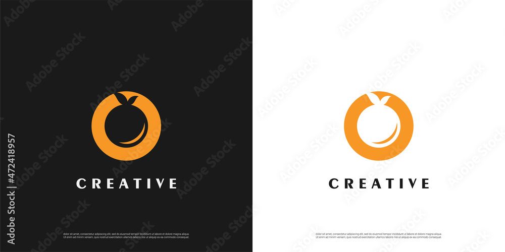 Letter O logo icon line design template elements Letter O logo icon line design template elements