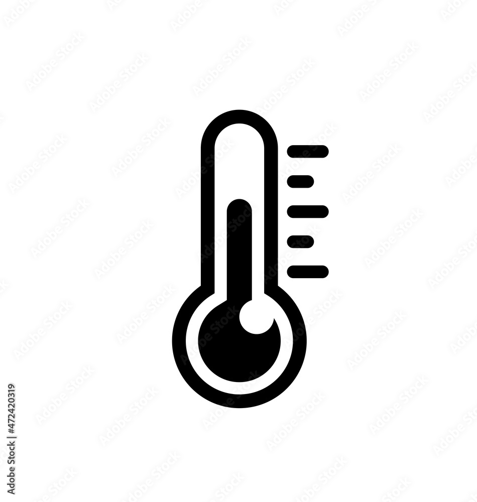 simple small thermometer temperature icon simple small thermometer temperature icon