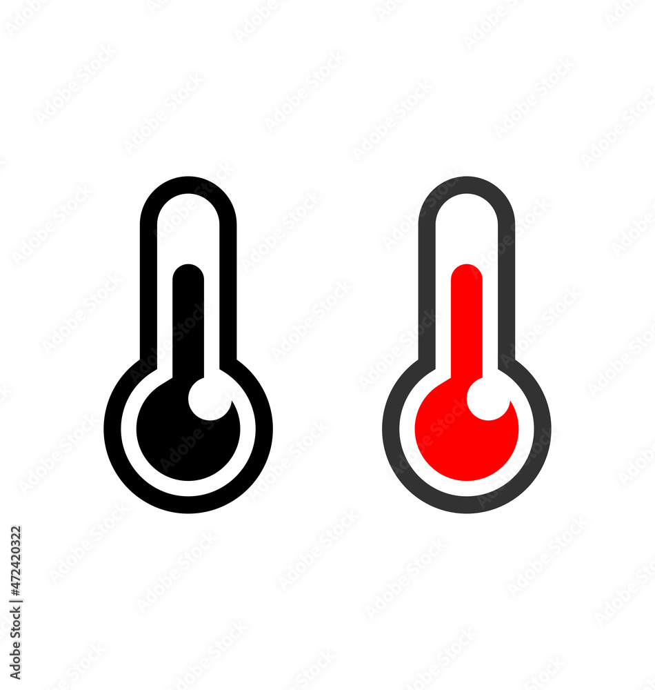 simple small thermometer temperature icon simple small thermometer temperature icon