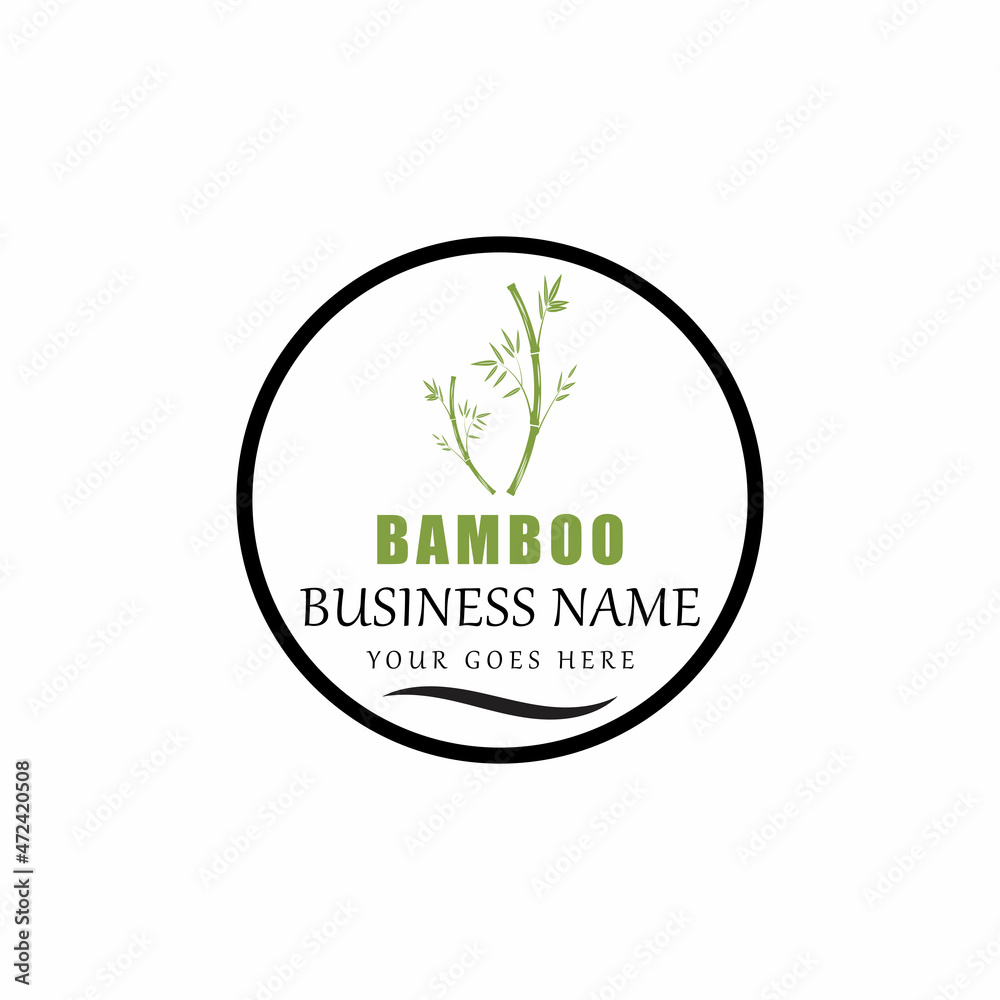 Bamboo Logo Template vector icon illustration design