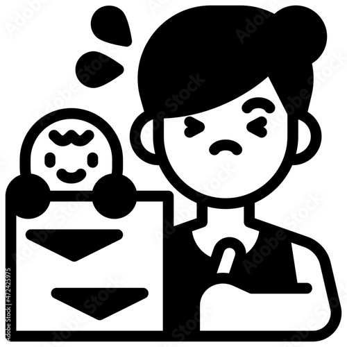mother solid icon
