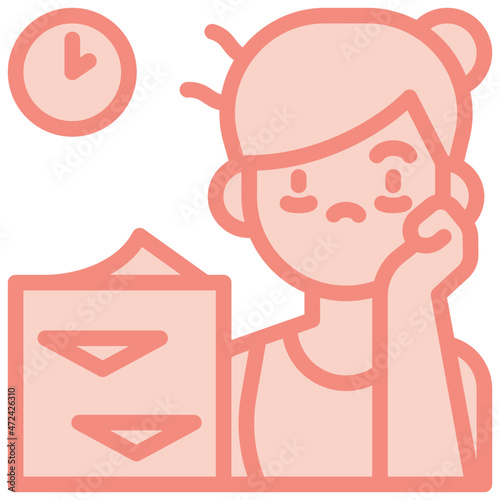 tired two tone icon