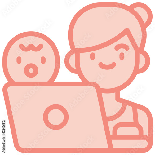 working two tone icon
