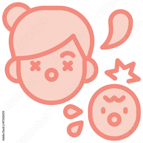 tired two tone icon