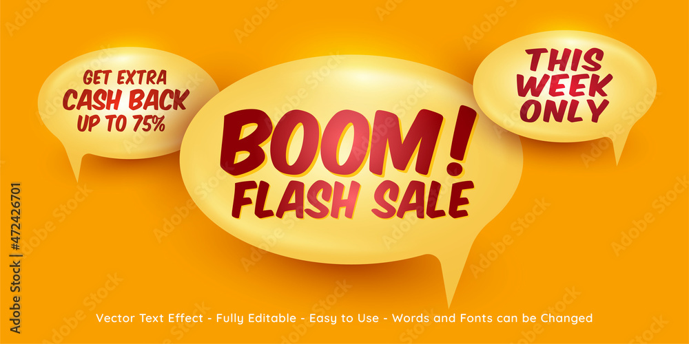 Obraz premium Flash sale shopping day banner template