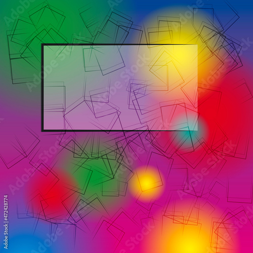 Hintergrund bunt offene Quadrate