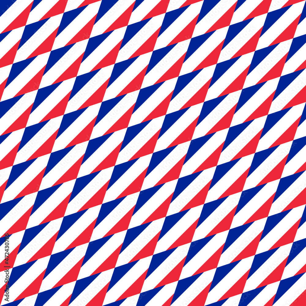 seamless rhombus pattern of france flag. vector illustration. print, book cover, wrapping paper, decoration, banner and etc seamless rhombus pattern of france flag. vector illustration. print, book cover, wrapping paper, decoration, banner and etc
