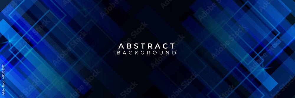 Modern abstract dark navy blue banner background. Vector abstract graphic design banner pattern background template illustration. Modern abstract dark navy blue banner background. Vector abstract graphic design banner pattern background template illustration.