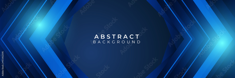 Modern abstract dark navy blue banner background. Vector abstract graphic design banner pattern background template illustration.