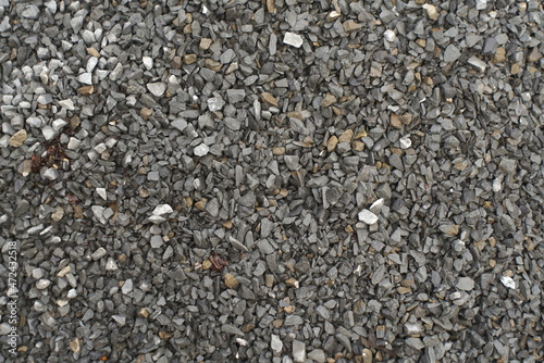 crushed stone background texture close up