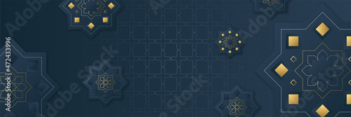 Islamic Background design for Ramadan Kareem. Arabic pattern background. Islamic ornament vector. Decorative background with ornamental elements in oriental style. Vector illustration