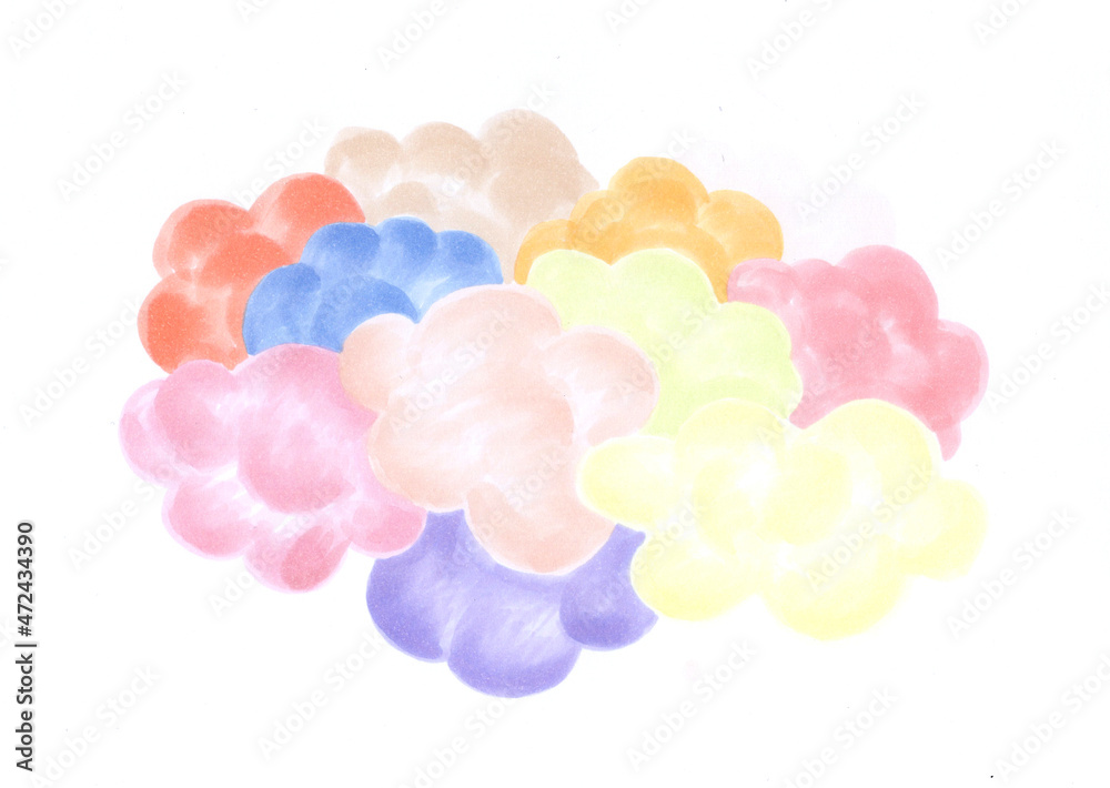 background pink cloud watercolor illustration background pink cloud watercolor illustration