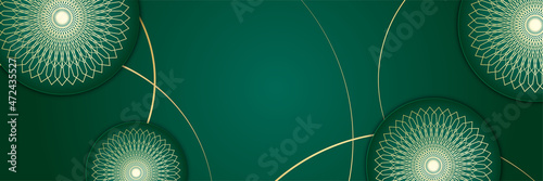 Islamic banner background design for Ramadan Kareem