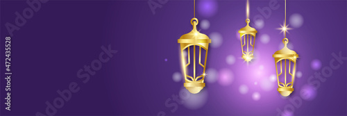 Canvas Print Islamic Ramadan Kareem banner background