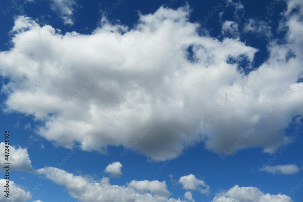 Beautiful cloudscape in blue sky, natural background Beautiful cloudscape in blue sky, natural background
