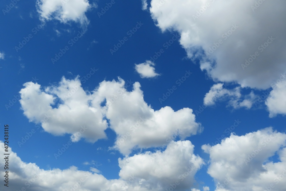 Heart shape cloud in blue sky, natural cloudscape Heart shape cloud in blue sky, natural cloudscape