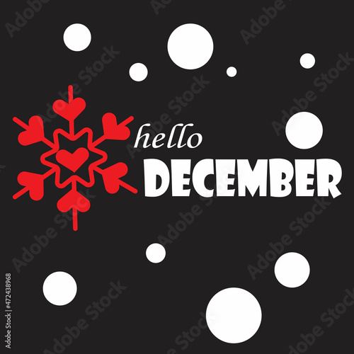 illustration backgfound of december
