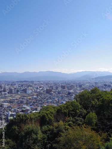 愛媛県松山市の街並み