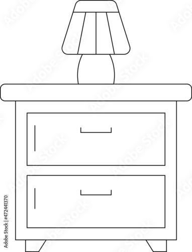 furniture icons interior and drawer