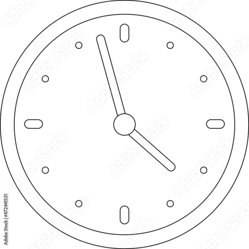 furniture icons clock and time