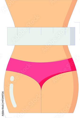 healthy life icons belly and plastic surgery