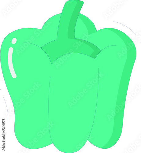 healthy life icons Capsicum and pepper