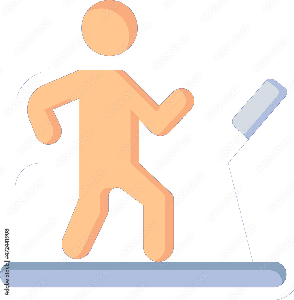 healthy life icons treadmill and sport healthy life icons treadmill and sport